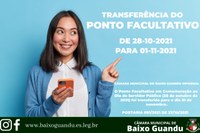 Transferência do ponto facultativo do dia do servidor público 28/10